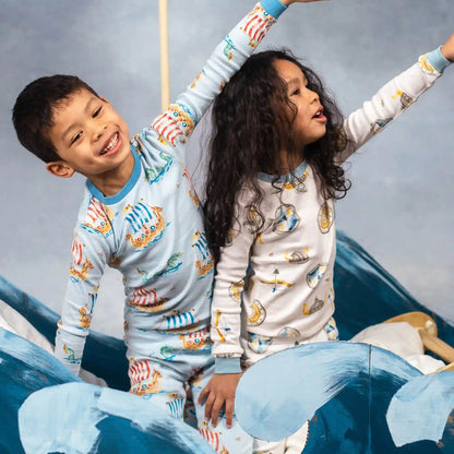 Nordic Hero & Viking Ships Organic Cotton Sleeper 2 Pack