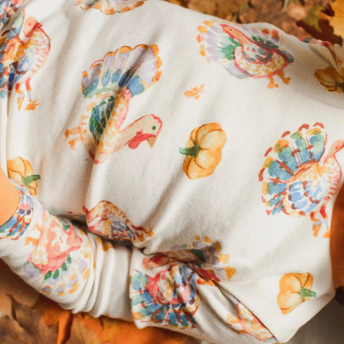 Turkey Day Organic Cotton Footed Sleeper