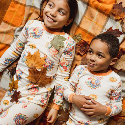Turkey Day Organic Cotton Footed Sleeper