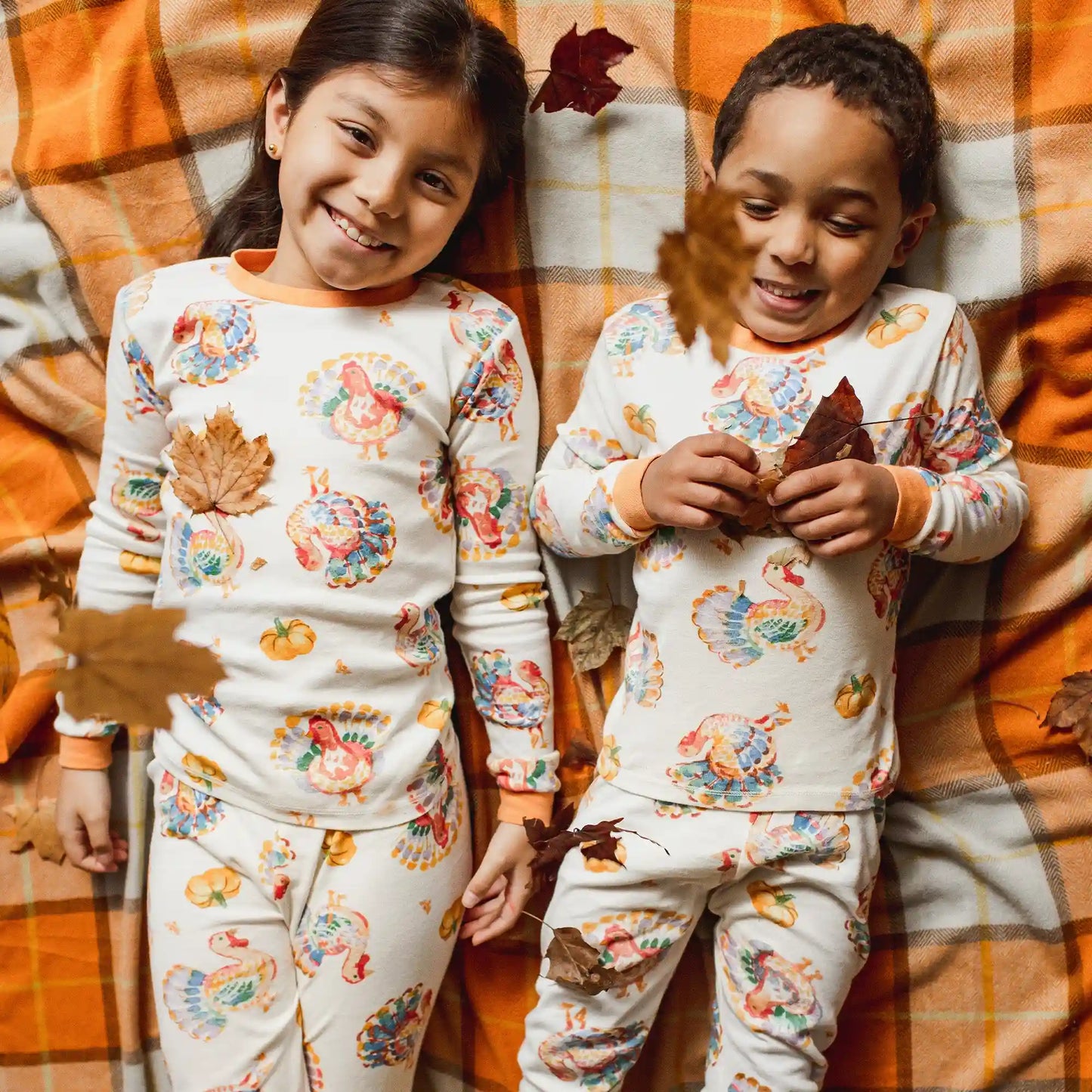 Turkey Day Organic Cotton Two-Piece Pajamas