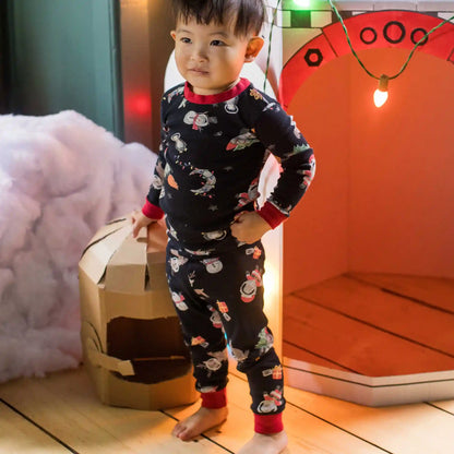 Christmas In The Cosmos Organic Cotton Two-Piece Pajamas