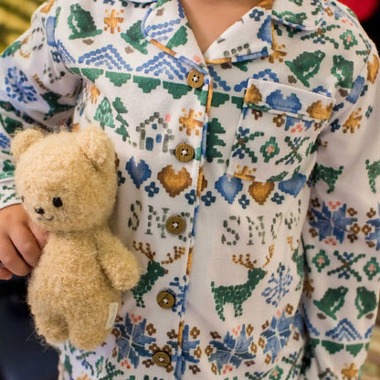 Let It Snow Flannel Family Matching Men's Pajama Set