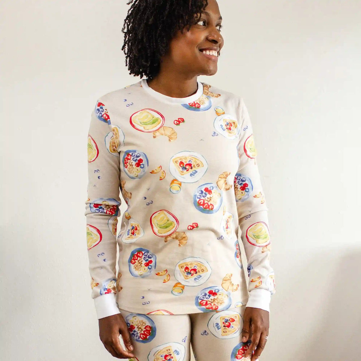Breakfast In Bed Mommy & Me Matching Organic Women's Pajamas