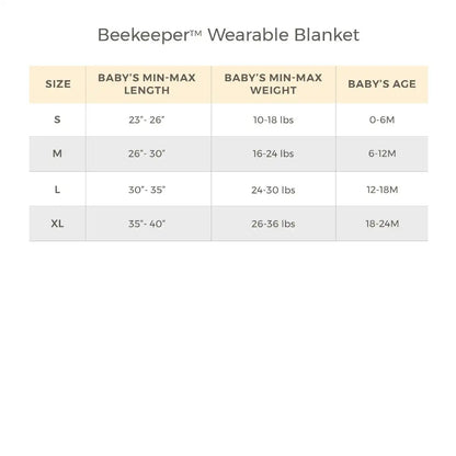Rugby Stripe Organic Warmer Beekeeper™ Wearable Baby Blanket - Oat
