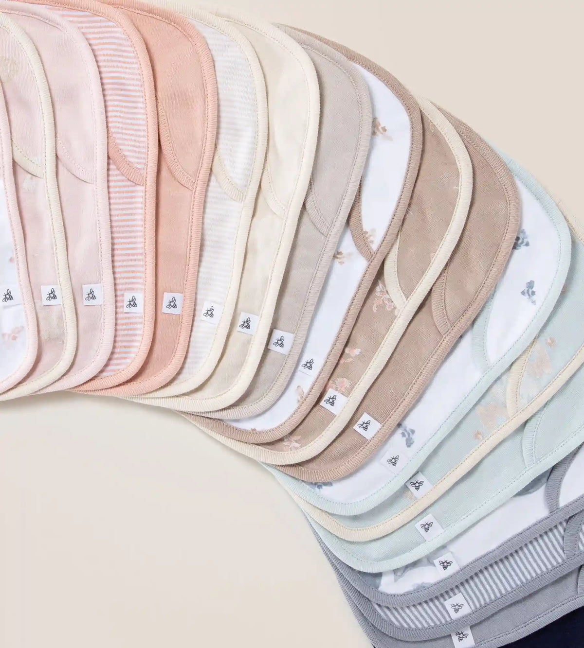 Hello Moon Organic Cotton Baby Bibs 5 Pack