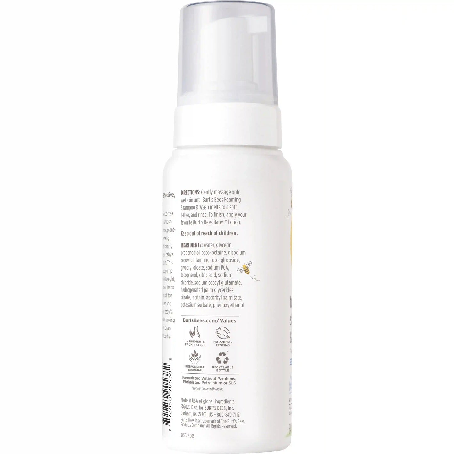 Burt's Bees Baby Shampoo & Wash - Foaming