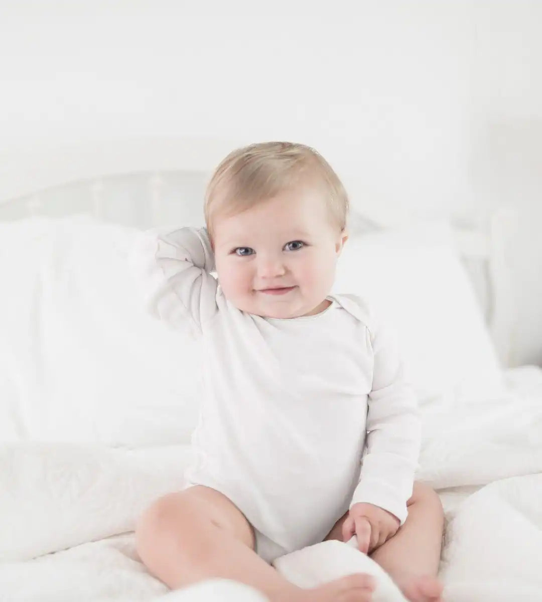 Bee Essentials Organic Long Sleeve Baby Bodysuit 5 Pack