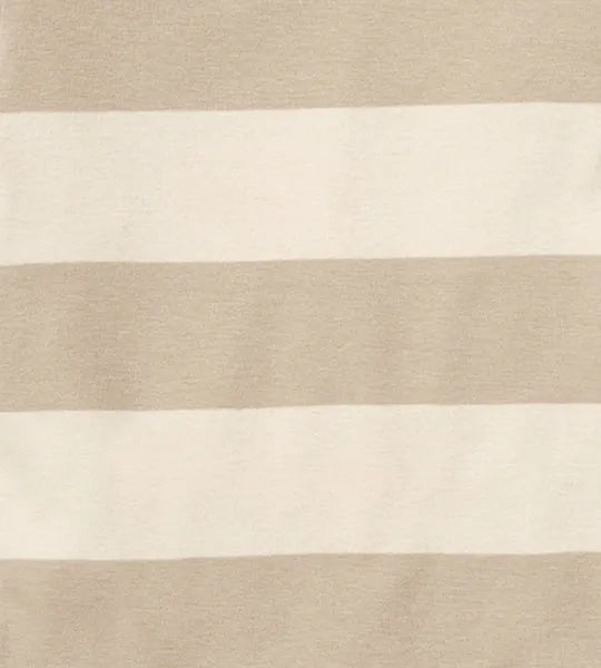 Mommy & Me Rugby Stripe Organic Cotton Pajamas - Oat